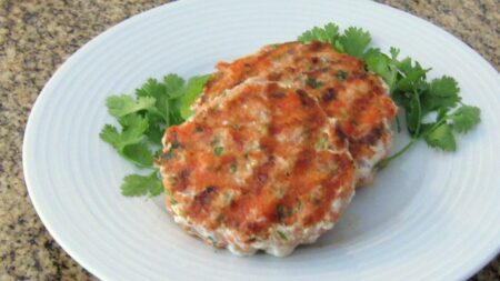 Organic Salmon Burger - Dill And Onion