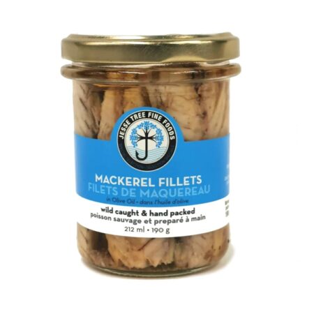 Jesse Tree Mackerel Fillets in Olive Oil 212 ml.