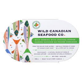 Wild canadian Wild Herring with Cracked Pepper
